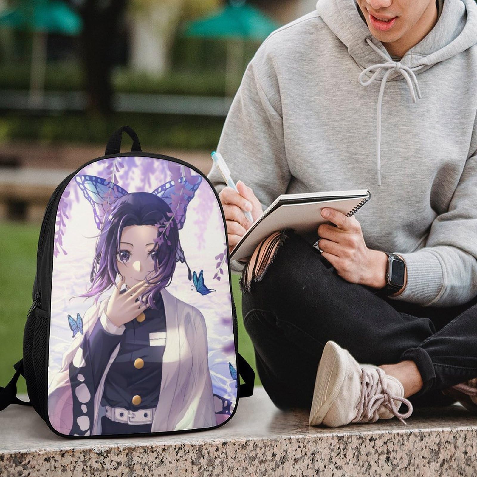 Amazon.co.jp: リュック 鬼滅の刃 虫柱 胡蝶 しのぶ バック